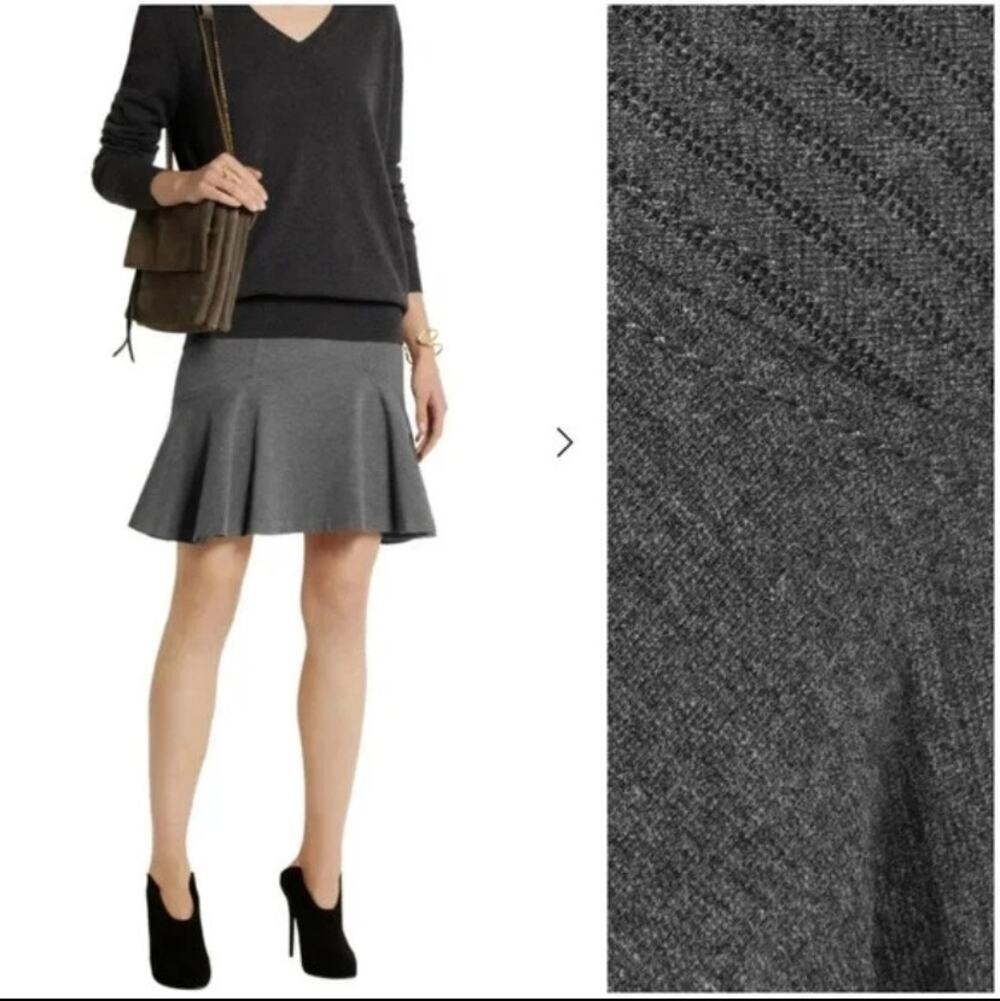 DVF Diane von Furstenberg Vintage Carlita Flared Skirt Size 0 | Y2K Office Siren